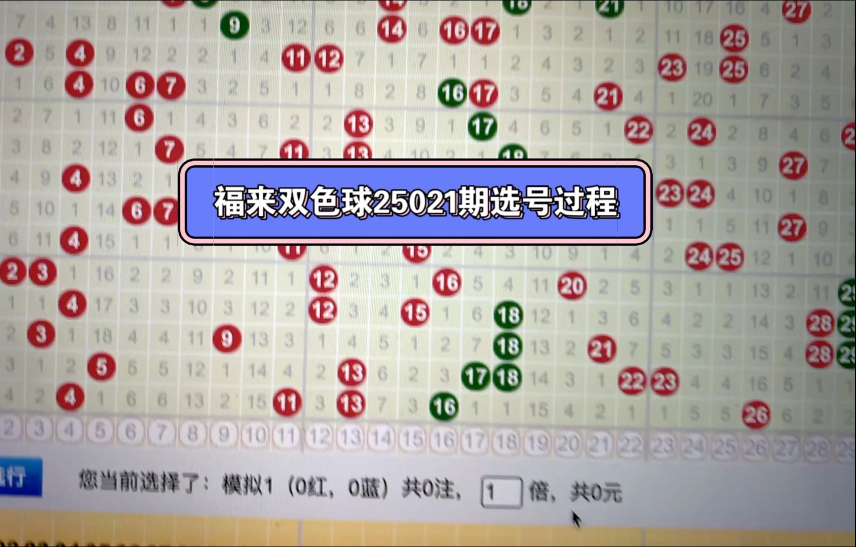 Double color ball machine selection number (Sina Lottery Double color ball machine selection number)